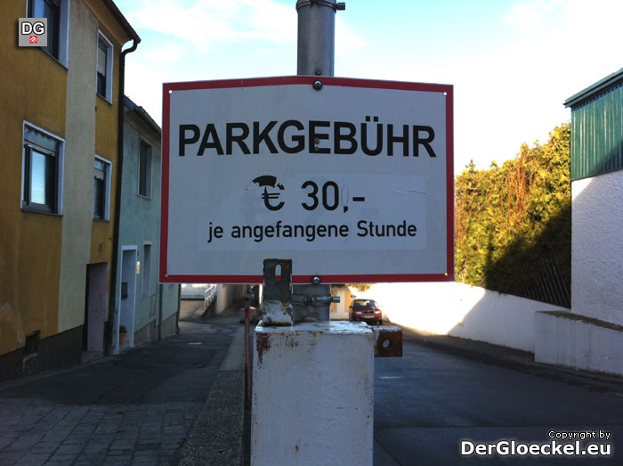 Parkplatzgebühr in Hainburg an der Donau